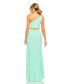 ფოტო #3 პროდუქტის Women's Ieena One Shoulder Ruched Cut Out Jersey Gown