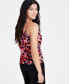 Фото #2 товара Women's Printed Cowl Neck Tank Top, Created for Macy's