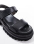 Фото #2 товара AllSaints Rory leather flatform sandals in black