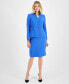 Фото #1 товара Stand-Collar Pencil Skirt Suit, Regular & Petite