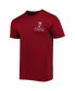 Фото #3 товара Men's Crimson Alabama Crimson Tide Vintage-Inspired Through the Years 2-Hit T-shirt
