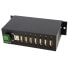 StarTech.com 7-Port Industrial USB 2.0 Hub with ESD & 350W Surge Protection - USB 2.0 Type-B - USB 2.0 - 480 Mbit/s - Black - Steel - CE - FCC - RoHS - REACH - TAA