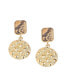 Фото #1 товара Women's Geometric Snake Drop Earrings