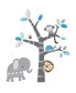 Фото #1 товара Картина Bedtime Originals Лесная вечеринка серо-голубая сафари с слоном, львом и обезьяной