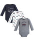 ფოტო #1 პროდუქტის Baby Boys Cotton Long-Sleeve Bodysuits, Cars 3-Pack