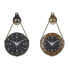 Фото #1 товара Настенное часы DKD Home Decor 43 x 8 x 71 cm Стеклянный Чёрный Позолоченный Железо (2 штук)