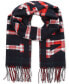 ფოტო #1 პროდუქტის Men's Plaid Logo Scarf