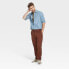 Фото #2 товара Men's Every Wear Slim Fit Chino Pants - Goodfellow & Co Burgundy 32x32