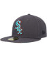 Фото #2 товара Men's Graphite Chicago White Sox Print Undervisor 59FIFTY Fitted Hat