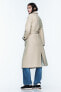 Фото #10 товара Пальто из смесовой шерсти с поясом ZARA