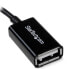 STARTECH Micro USB To USB OTG Host Adapter M/F 12 cm USB Cable