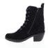 Фото #3 товара Fly London Webe WEBE244FLY-007 Womens Black Suede Lace Up Casual Dress Boots 38