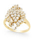 Фото #1 товара Diamond Cluster Ring (1 ct. t.w.) in 14k Gold, Created for Macy's