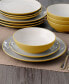 Colorwave Coupe 16-Pc. Dinnerware Set, Service for 4