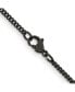 ფოტო #3 პროდუქტის Black IP-plated 2.25mm Round Curb Chain Necklace