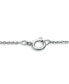 ფოტო #3 პროდუქტის Imitation Pearl and Cubic Zirconia Crystal Halo Pendant Silver Plate 18"