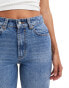 Фото #10 товара ASOS DESIGN Hourglass wide leg dad jeans in mid blue