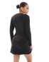 Фото #4 товара Stradivarius tailored mini dress in black