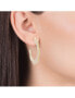 Kiss timeless steel round earrings 15112E01012