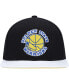 Men's Black, White Golden State Warriors Hardwood Classics Wear Away Visor Snapback Hat