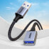 Wytrzymały przedłużacz kabla przewodu USB 3.0 5Gb/s 0.5m szary