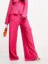 Фото #1 товара French Connection textured trousers in fuchsia pink co-ord