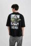 Erkek T-shirt Siyah C3081ax/bk81