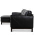 Фото #4 товара Virton 2-Pc. Leather Chaise Sectional Sofa, Created for Macy's