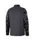 Men's Charcoal BYU Cougars OHT Military-Inspired Appreciation Long Range Raglan Quarter-Zip Jacket