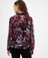 ფოტო #2 პროდუქტის Women's Printed Long Sleeve Button-Front Shirt, Created for Macy's