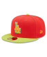 ფოტო #4 პროდუქტის Men's Red, Neon Green Los Angeles Dodgers 1978 World Series Lava Highlighter Combo 59FIFTY Fitted Hat