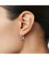 ფოტო #5 პროდუქტის Silver Hoop Earrings - Rox Small Silver