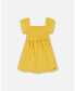 Фото #1 товара Платье Deux Par Deux Textured Knit Smocked Yellow