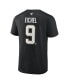 Men's Jack Eichel Black Vegas Golden Knights Authentic Stack Name and Number T-shirt