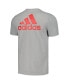 Men's Gray Manchester United Three-Stripe T-shirt