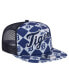 Men's Navy Detroit Tigers Seeing Diamonds A-Frame Trucker 9FIFTY Snapback Hat Синий - фото #4