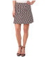 Фото #2 товара Michael Kors 243255 Womens Reyes Caps Casual A-Line Mini Skirt Merlot Size 10