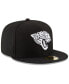 Фото #3 товара Jacksonville Jaguars Chase Black White 59Fifty Fitted Cap