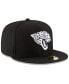 ფოტო #3 პროდუქტის Jacksonville Jaguars Chase Black White 59Fifty Fitted Cap