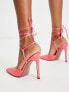 Фото #3 товара Туфли ASOS DESIGN Coral Lace-Up Heels