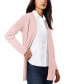 Фото #4 товара Women's Relaxed V-Neck Open Cardigan