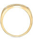 Men's Diamond Band (1/2 ct. t.w.) in 10k Yellow Gold and 10k White Gold