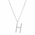 Фото #1 товара Silver H Cubica Pendant Necklace RZCU08 (Chain, Pendant)