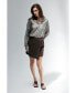 ფოტო #3 პროდუქტის Women's Jamey Wool Blend Mini Wrap Skirt