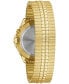 ფოტო #3 პროდუქტის Men's Traditional Gold-Tone Stainless Steel Expansion Bracelet Watch 40mm