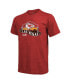 Фото #3 товара Men's Threads Red Kansas City Chiefs Super Bowl LVIII Tri-Blend T-shirt