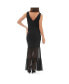 Фото #3 товара Gwen Mesh Tiered Hem Dress Black