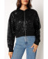 Stevie Sequin Bomber Jacket