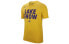 Фото #1 товара Nike 洛杉矶湖人队 NBA Dri-FIT短袖T恤 男款 黄色 / Футболка Nike NBA Dri-FIT AQ6587-728