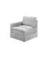 Фото #3 товара 1Pc Laf/Raf One Arm Chair Modular Chair Sectional Sofa Living Room Furniture Granite Morgan Fabric- Suede